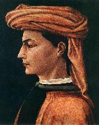 UCCELLO, Paolo Portrait of a Young Man wt Germany oil painting artist